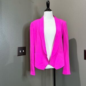 Truth and Pride Pink Blazer with Sleek Shawl Lapel
